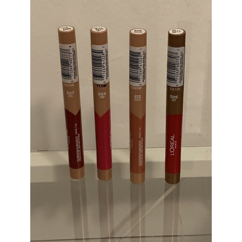 (4) L'Oreal Infallible Matte Crayon 504 505 507 512 Spice Toffee Caramel Chili